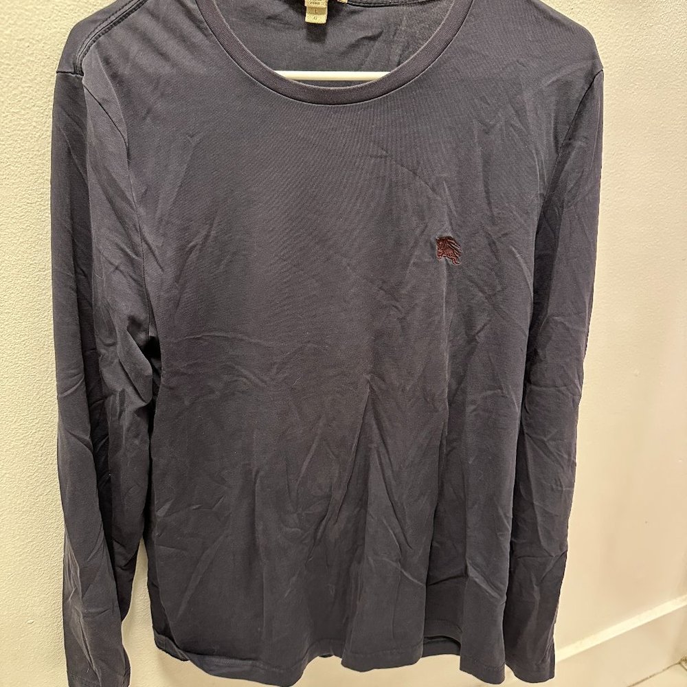 Vintage Burberry Long Sleeve T Shirt Mens Medium